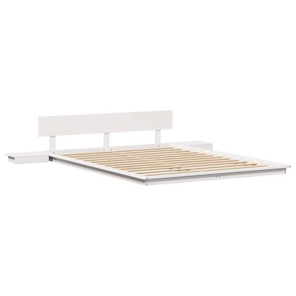 vidaXL Estructura de cama Blanco 160 x 200 cm Madera
