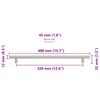 vidaXL Tiradores para armarios 5 uds acero inoxidable plateado 320 mm