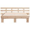 vidaXL Estructura de cama Marr&oacute;n 160 x 200 cm Madera de pino macizo