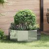 vidaXL Jardinera Plateado 90 x 90 x 35 cm Acero Galvanizado