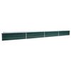 vidaXL Arriate de acero galvanizado verde 600x80x45 cm