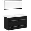 vidaXL Gabinete de Lavabo para Ba&ntilde;o con caj&oacute;n 3 pcs Roble Negro