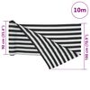 vidaXL Red de privacidad HDPE gris antracita blanco 1,8x10 m 150 g/m&sup2;