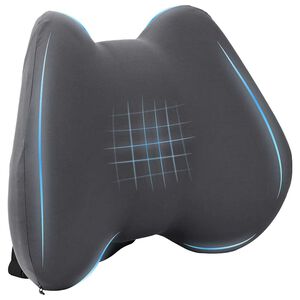 vidaXL Almohada lumbar Gris Espuma Viscoel&aacute;stica 40 x 32 x 14 cm