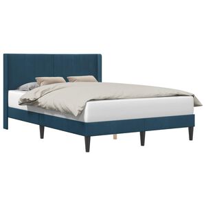 vidaXL Estructura de cama con cabecera Azul 120 x 200 cm Terciopelo