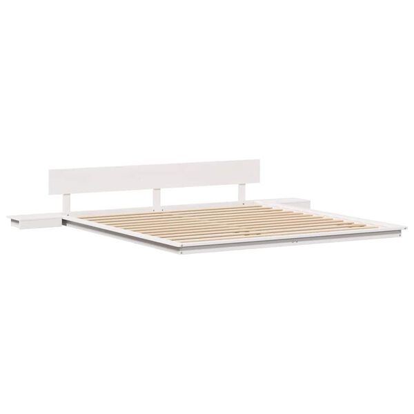 vidaXL Estructura de cama Blanco 180 x 200 cm Madera