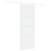 vidaXL Puerta Corredera ORKDAL 78 x 202 cm Madera de ingenier&iacute;a Blanco