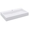 vidaXL Lavabo 80x46x11 cm resina mineral/m&aacute;rmol blanco