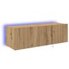 vidaXL Mueble de TV Montado en la Pared 100 x 35 x 31 cm Roble artisan