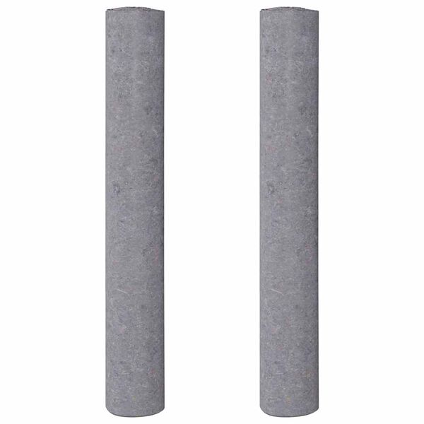 vidaXL Felpa antideslizante para pintores 2 uds 10 m 280 g/m&sup2; gris