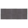 vidaXL Tile de Decking 10 pcs Gris 30 x 30 cm Madera de Acacia