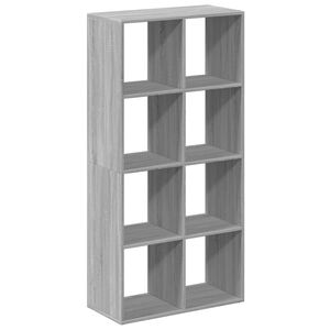 vidaXL Librer&iacute;a divisor madera ingenier&iacute;a gris Sonoma 69,5x29x137,5 cm