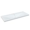 vidaXL Conjunto de muebles de ba&ntilde;o madera contrachapada blanco brillo