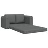vidaXL Sof&aacute; cama 60cm Gris oscuro tela