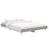 vidaXL Estructura de cama madera de ingenier&iacute;a gris Sonoma 140x190 cm