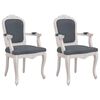vidaXL Sillas de comedor 2 uds terciopelo gris oscuro 62x59,5x100,5 cm