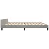vidaXL Estructura de cama sin colch&oacute;n terciopelo gris claro 200x200 cm