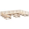 vidaXL Juego de sof&aacute;s de jard&iacute;n 10 pzas madera maciza de pino