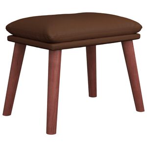 vidaXL Reposapi&eacute;s cuero sint&eacute;tico marr&oacute;n 45x29,5x35 cm