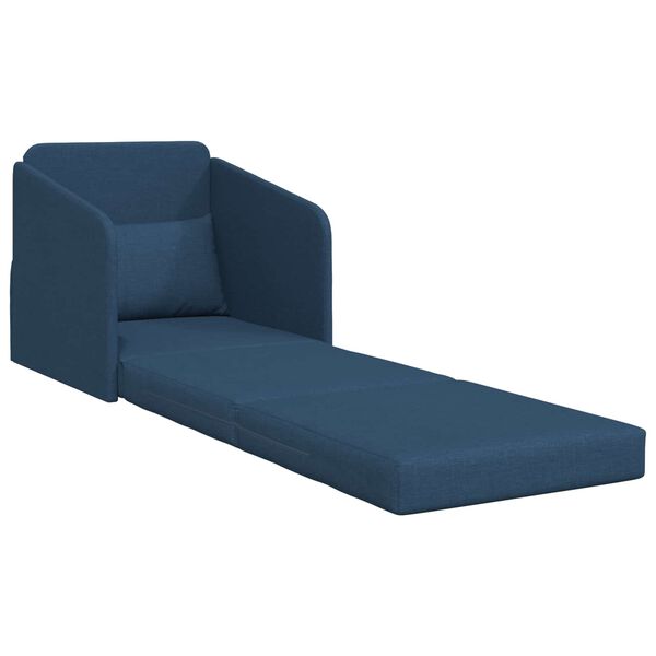 vidaXL Sof&aacute; cama 60cm Azul tela