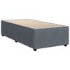 vidaXL Cama box spring con colch&oacute;n terciopelo gris oscuro 80x200 cm