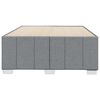 vidaXL Estructura de cama sin colch&oacute;n tela gris claro 120x200 cm