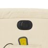 vidaXL Sill&oacute;n reclinable de masaje el&eacute;ctrico tela color crema