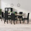 vidaXL Sillas de comedor 6 unidades terciopelo negro