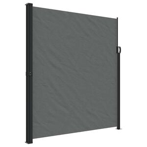 vidaXL Toldo lateral retr&aacute;ctil gris antracita 220x500 cm