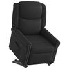 vidaXL Sillón reclinable eléctrico pie cuero sintético negro brillante