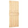 vidaXL Puerta corredera con herrajes madera maciza de pino 85x210 cm