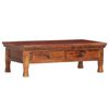 vidaXL Mesa de centro de madera maciza de acacia 110x55x35 cm