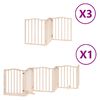 vidaXL Puerta para perros plegable 15 paneles madera de &aacute;lamo 750 cm