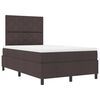 vidaXL Cama tipo Box Spring Marr&oacute;n Oscuro 120 x 190 cm tela