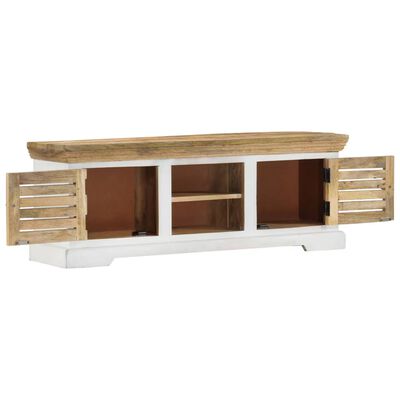 vidaXL Mueble de TV madera maciza de mango 110x30x40 cm