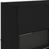 vidaXL Mueble de TV de pared con luces LED negro 98,5x30x60,5 cm