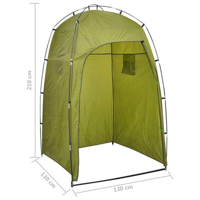 vidaXL Inodoro portátil para camping con tienda 10+10 L