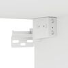 vidaXL Muebles de TV de pared con luces LED 2 uds blanco 80x35x31 cm