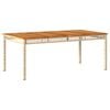 vidaXL Set comedor de jard&iacute;n 9 pzas con cojines rat&aacute;n sint&eacute;tico beige