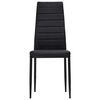 vidaXL Sillas de comedor 4 unidades cuero sint&eacute;tico negro