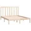 vidaXL Estructura de cama sin colch&oacute;n madera maciza de pino 135x190 cm