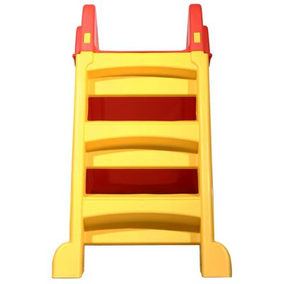 vidaXL Tobogán para niños plegable interior y exterior rojo y amarillo