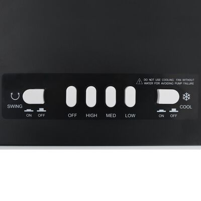 vidaXL Enfriador de aire móvil 3 en 1 blanco y negro 61x31x27 cm 65 W