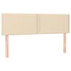 vidaXL Cama box spring con colch&oacute;n tela color crema 140x190 cm