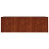 vidaXL Jardinera acero corten 120x40x40 cm