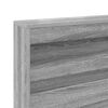 vidaXL Cabecera de almacenamiento con estante Gris Sonoma 120 cm