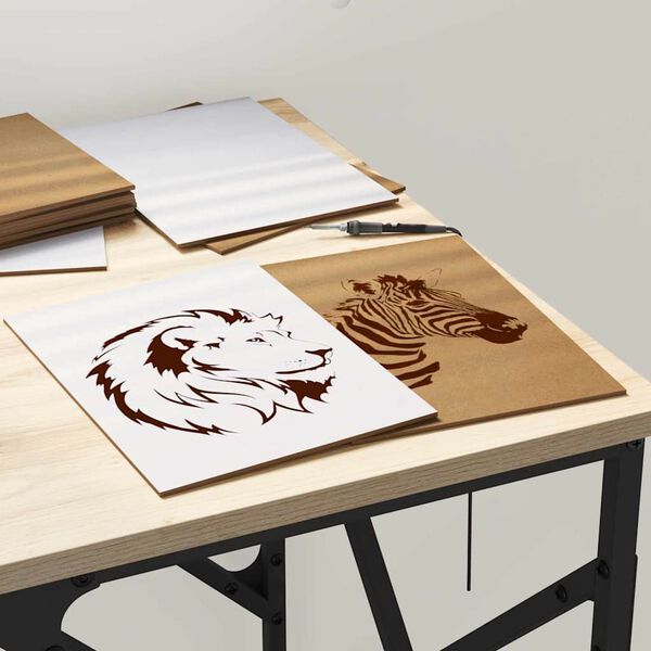 vidaXL Paneles Decorativos 50 pcs Blanco 15 x 21 x 0.3 cm