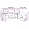 vidaXL Conjunto de sof&aacute;s de exterior con coj&iacute;n 4 pcs Natural y Beige