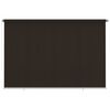 vidaXL Persiana enrollable de exterior 355(ancho)x230(alto)cm HDPE marr&oacute;n