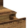 vidaXL Mesa Tocador con luces de espejo Madera vieja 100 x 40 x 130 cm